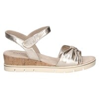 Caprice 28712 Gold Wedge Leather Sandal