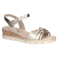 Caprice 28712 Gold Wedge Leather Sandal