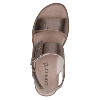 Caprice 28753 Taupe Met Velcro Sandal