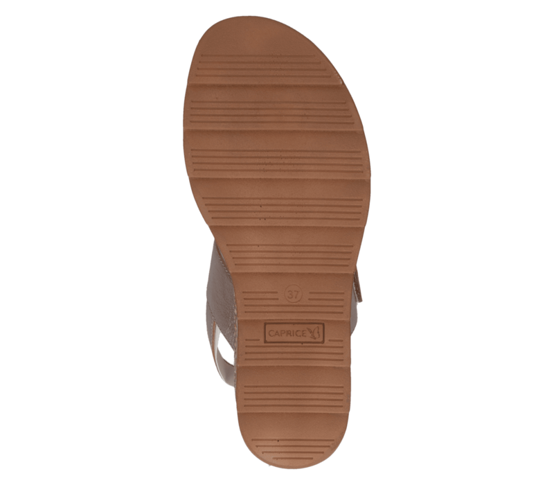 Caprice 28753 Taupe Met Velcro Sandal