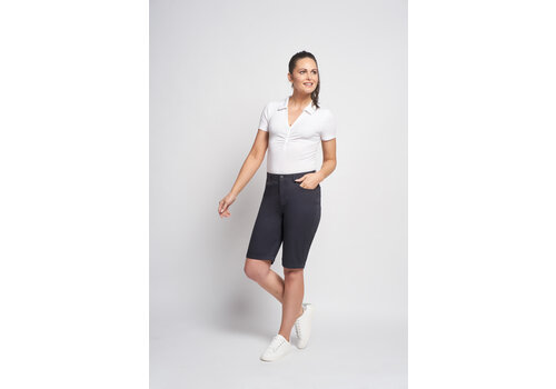 PINNS PINNS 548SH Navy Cotton Chino Shorts