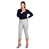 PINNS PINNS 408C Grey Bengaline Crop w/Eyelets