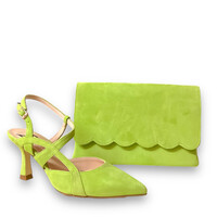 Marian 3903 Lime Green 8cm Suede Sandal