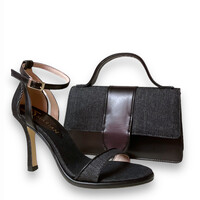 Marian 58901 Grey/Black 10cm Dress Sandals