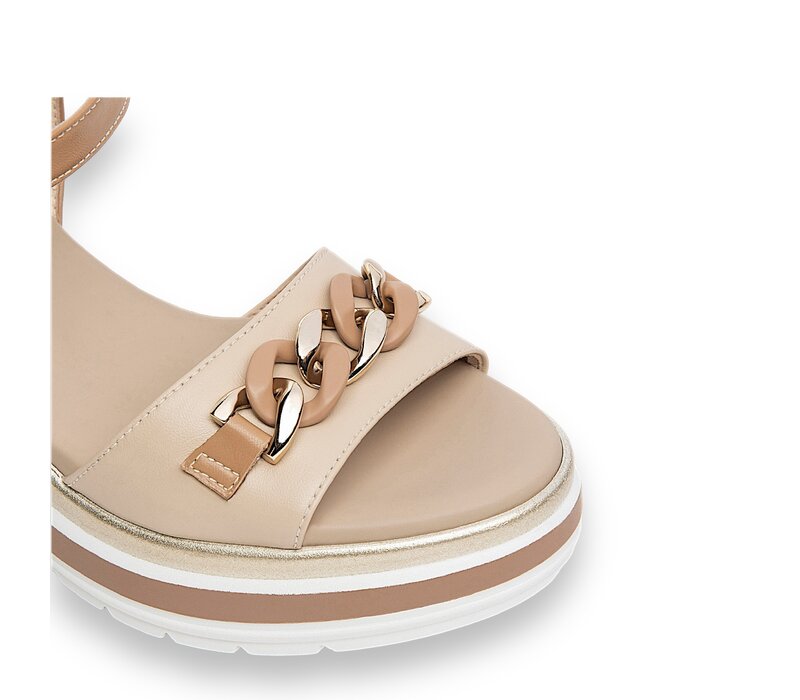 NeroGiardini E410530D Beige Wedge Sandal