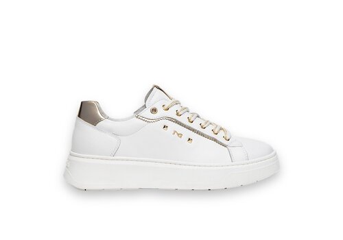 NeroGiardini NeroGiardini E409977D White/Gold Sneaker