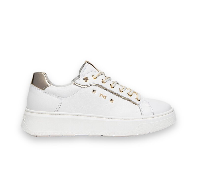 NeroGiardini E409977D White/Gold Sneaker