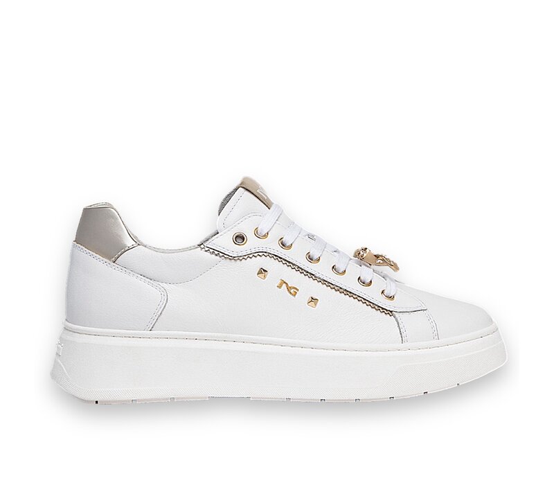 NeroGiardini E409975D White Brooch Sneaker