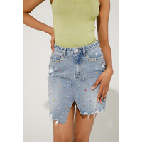 Goa Goa 207157 Denim Skirt w/Studs