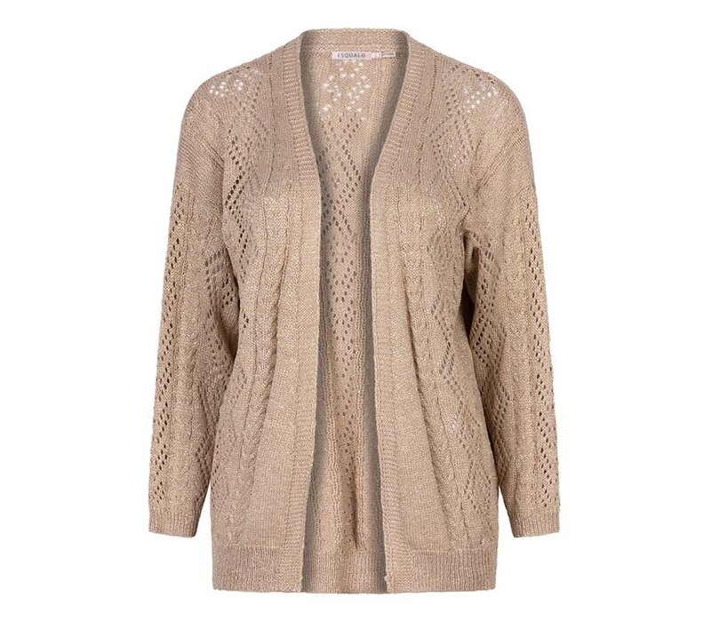 Gold lurex cardigan hot sale