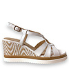 Regarde Le Ciel Regarde le Ciel MADISON White Wedge Sandal