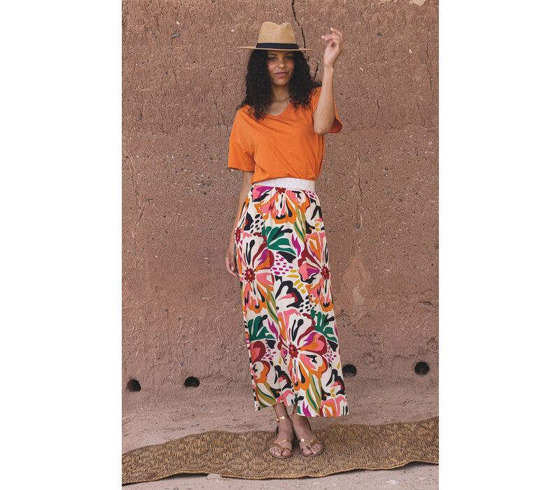 Lola Espeleta JU180 Flower Print Skirt