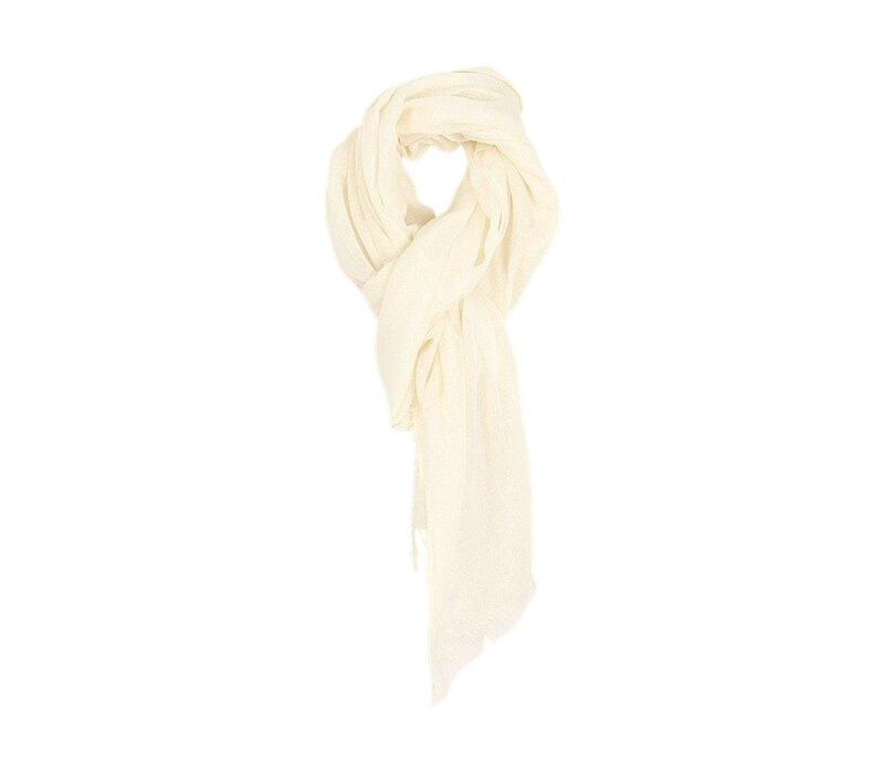 Julie Guerlande AC101 Cream/Gold Scarf