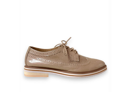 Regarde Le Ciel Regarde le Ciel DALMA Taupe Patent Brogues