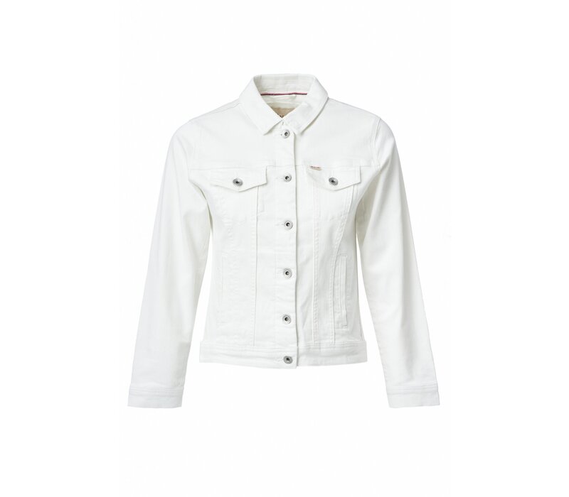 Salsa White Classic Denim Jacket