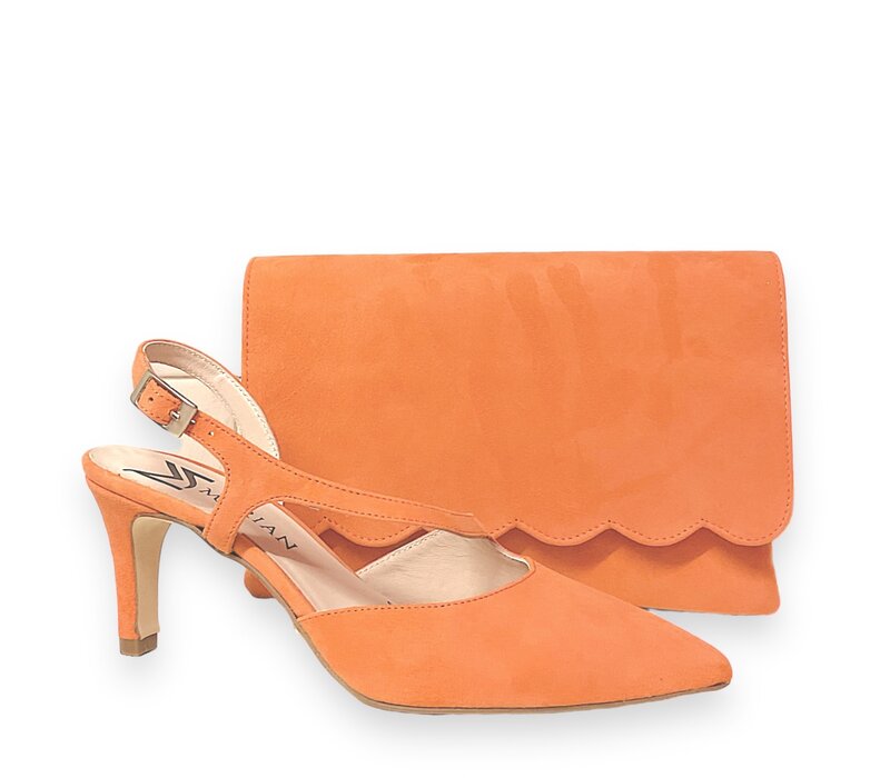 Marian 2510 Orange Suede Open Back