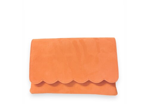 Marian Marian 906 Orange Suede Clutch Bag