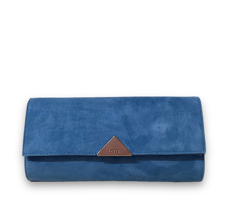 Lodi L903 Denim Suede Clutch Bag