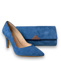 Lodi L903 Denim Suede Clutch Bag