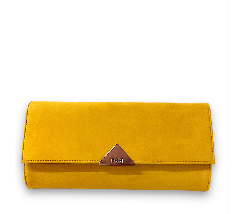 Lodi L903 Sunflower Suede Clutch Bag