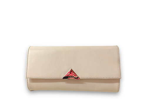 Lodi Lodi L903 Beige Leather Clutch Bag