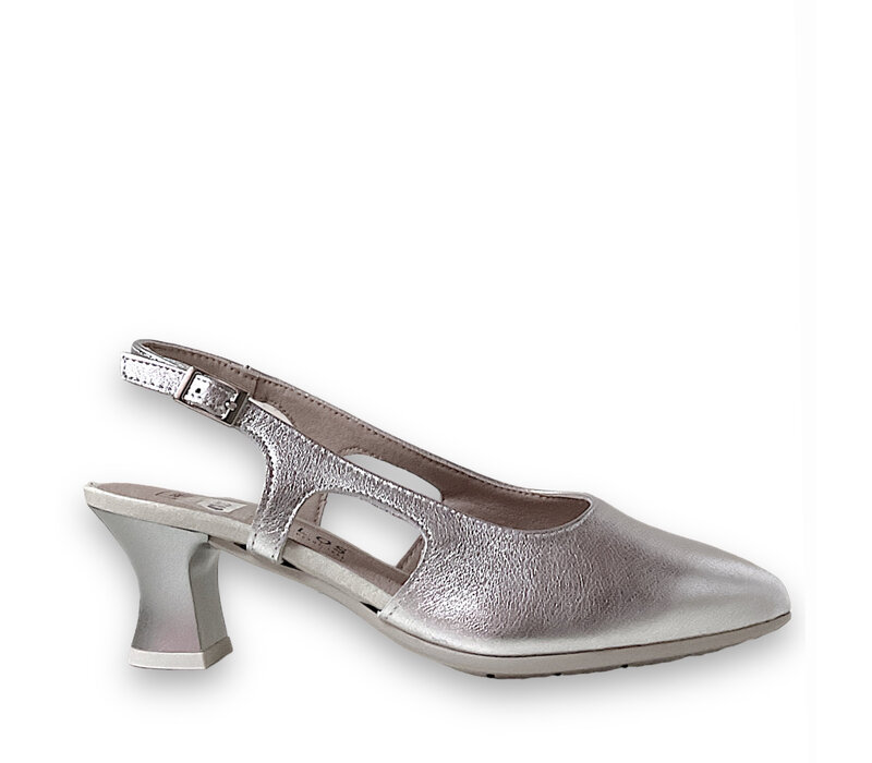 Pitillos 5751 Silver Leather 6cm Sling-Back