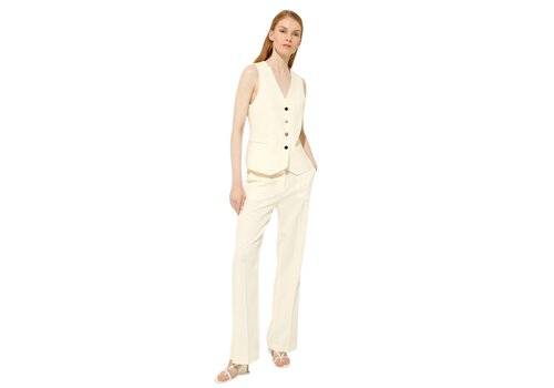 Goa Goa Goa Goa 208050 (Jewel) Cream Flared Pants