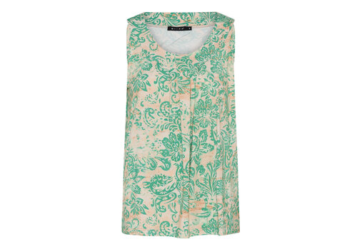 Micha S/S Micha 112 422 Green print Sleeveless Top