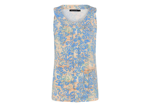 Micha S/S Micha 112 422 Blue Print Sleeveless Top