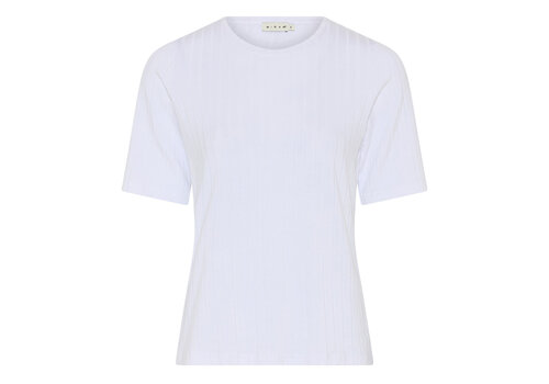 Micha S/S Micha 172 168 White Stretchy Rib T-Shirt