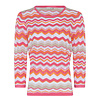 Micha S/S Micha 174 194 Orange/Pink Stripe Sweater