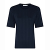 Micha S/S Micha 172 168 Navy Stretchy Rib T-Shirt