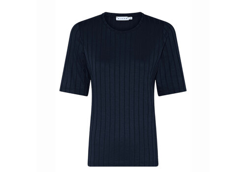 Micha S/S Micha 172 168 Navy Stretchy Rib T-Shirt