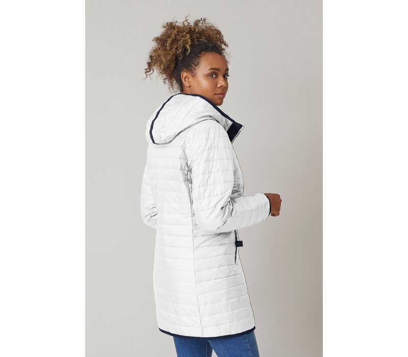 Junge DORTHA Kiwi/Wht Waterproof Reversible Coat