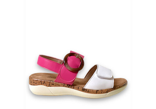 Milly & Co. Milly & Co. B941660 White/Fuchsia Sandals