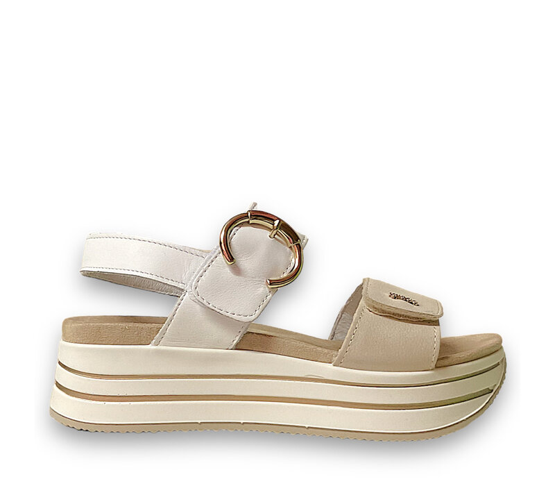 Igi&Co 5679166 White/Beige wedge Sandals