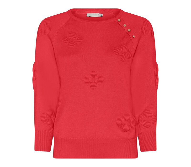 Micha 174 199 Embossed Flower Sweater