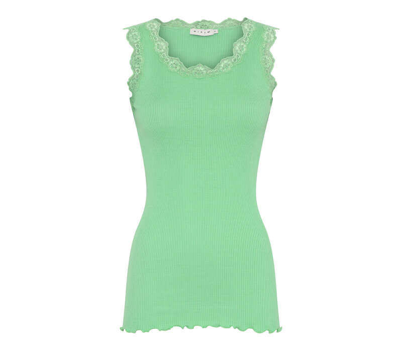 Micha 111 481 Green Silk Tank Top