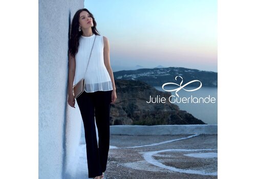 Julie Guerlande Julie Guerlande CH402 White Sleeveless Blouse