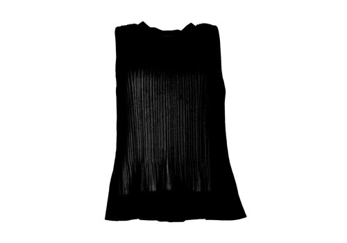 Julie Guerlande Julie Guerlande CH402 Black Sleeveless Blouse