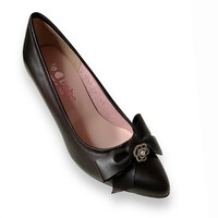 Le Babe 1350S2 Black Leather 3in Heel
