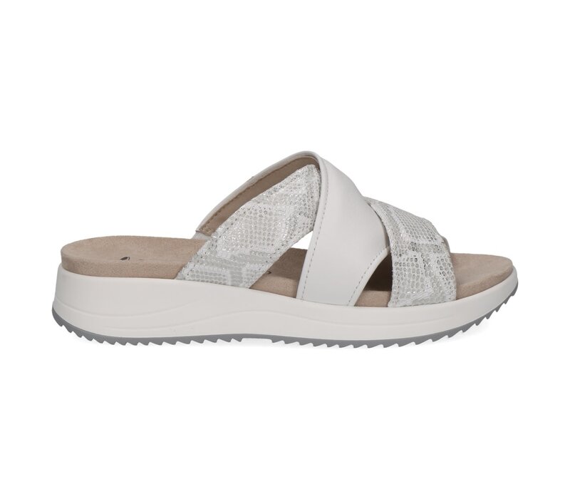 Caprice 27203 White Comb G-Fit Sandals