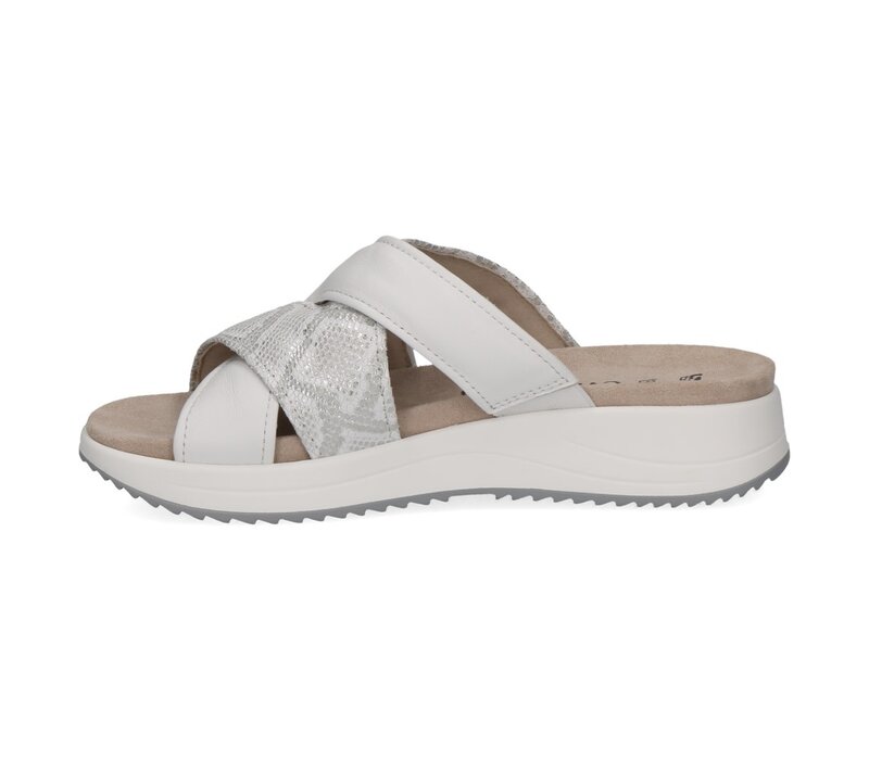 Caprice 27203 White Comb G-Fit Sandals