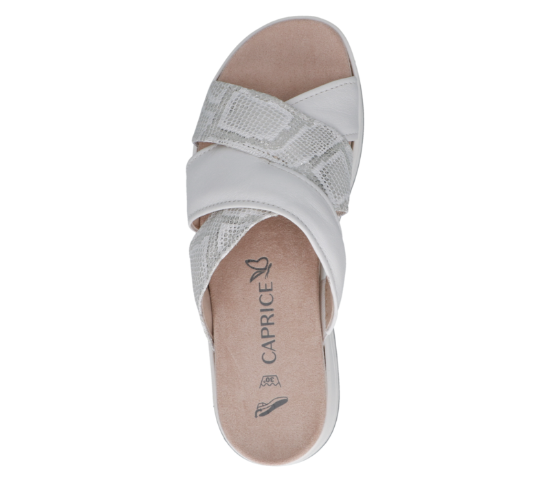 Caprice 27203 White Comb G-Fit Sandals