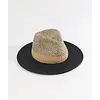 Pia Rossini S/S Pia Rossini FARRAH Natural/Black Sun Hat