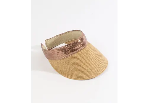 Pia Rossini S/S Pia Rossini AURA Natural/Rosegold Sun Visor