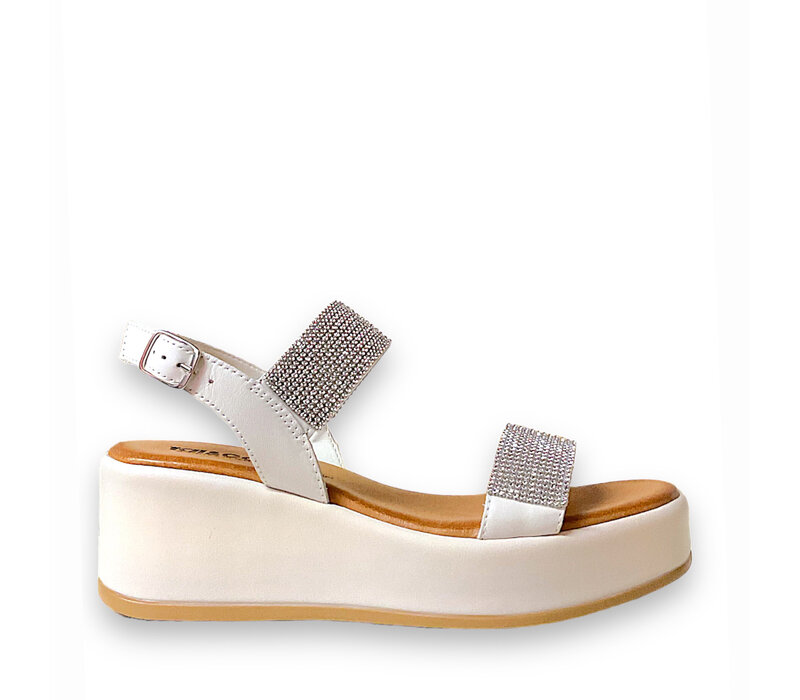 Igi&Co. 5687111 White Diamanté Sandals
