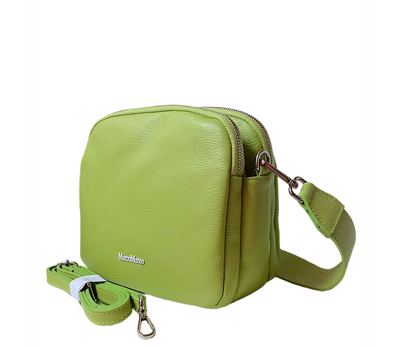 MarcoMoreo BIANCA Lime Twin Zip X-Body