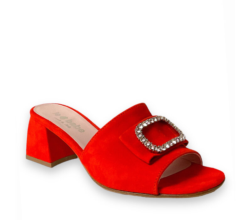 Le Babe 4552S4 Blood Orange Diamanté Sliders