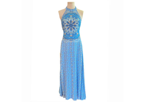 Goa Goa Goa Goa 301190 Blue Halterneck Dress